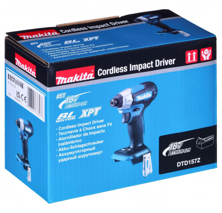 Makita cordless impact wrench DTD157Z, 18 volts (blue/ black, without b