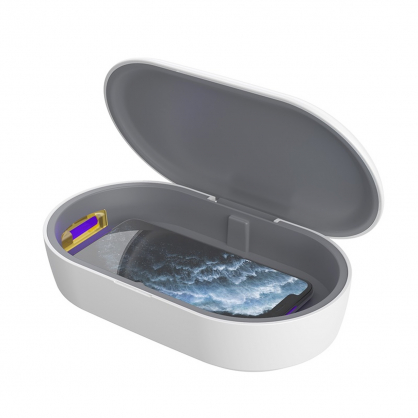 Wireless Charging Disinfection Box White