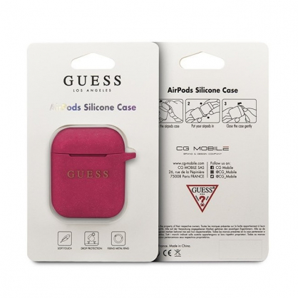 "Guaccsilglfu Silicone Case Apple Airpods" Pink