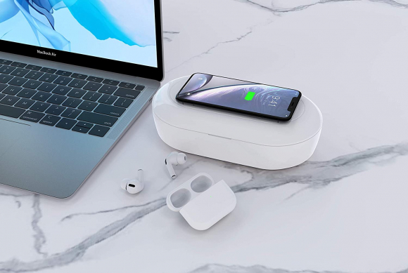 Wireless Charging Disinfection Box White