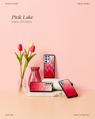 "SmartPhone case Samsung Galaxy S21+" Pink Lake Black
