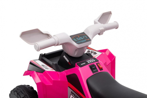 XMX630T Pink Battery Quad Bike With Trailer