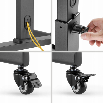 Mobile TV Mount Stand with Shelf