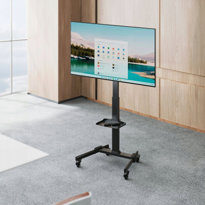 Mobile TV Mount Stand with Shelf