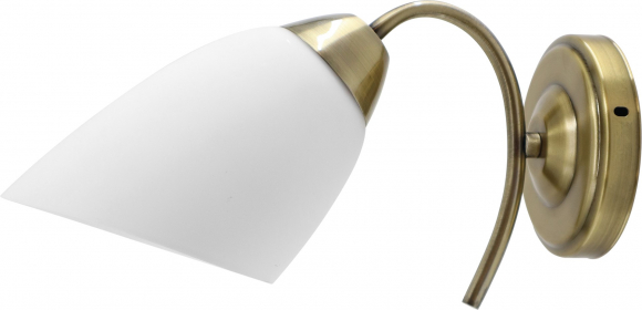 Classic single wall lamp Activejet NIKITA Patina E27 for the living ro
