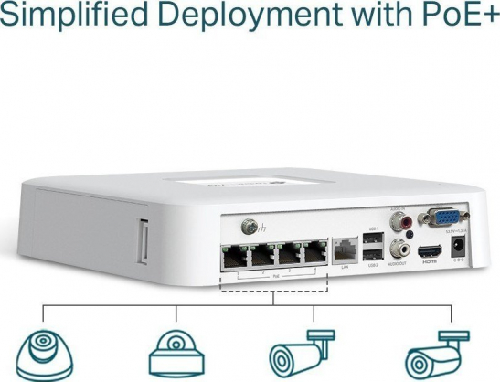 VIGI NVR1104H-4P White