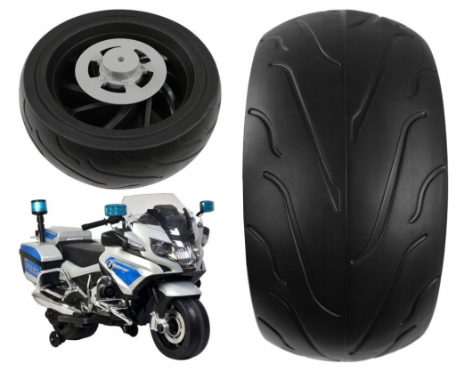 Lean Cars rear wheel for BMW R1200 battery motorcycle