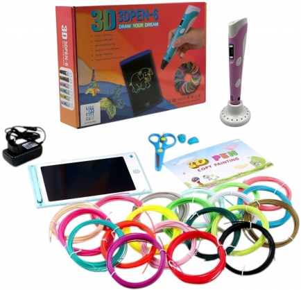 3D printing pen 7in1 5m x 20 Colors Pink RF-3DPEN-7IN1-PI