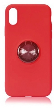 "Ring Slicone Case with Magnet iPhone 12 / 12 Pro" Red