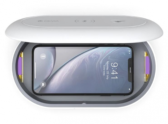 Wireless Charging Disinfection Box White