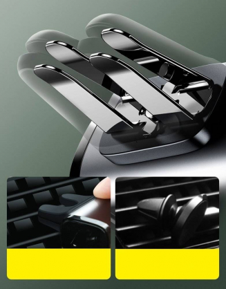 SUGP-01 Steel Cannon Air Outlet Car Mount Black