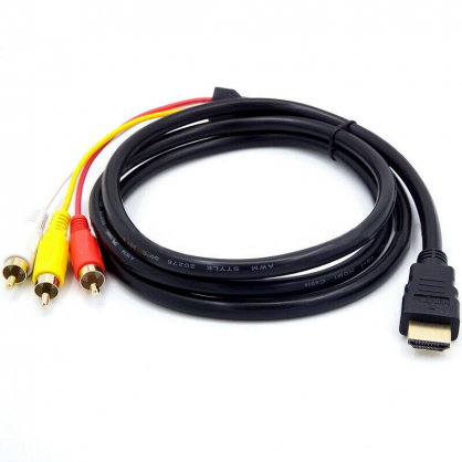 HDMI cable with 3RCA Audio & Video