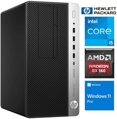 ProDesk 600 G4 MT i5-8400 16GB 512SSD M.2 NVME RX560 4GB W11Pro ReNew