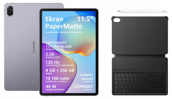 MatePad 11.5" 2025 8GB 256GB Gray + Stylus + Keyboard