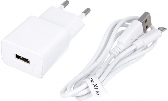 MXTC-01 1x USB 1A White + microUSB