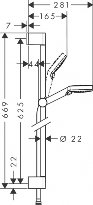 Crometta Vario EcoSmart Shower Set