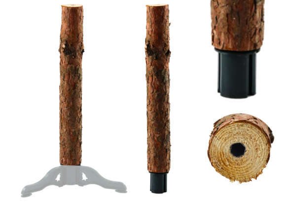 Wooden Tree Trunk Stand on Four Legs for a Christmas Tree on a Trunk