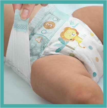 Active Baby Nappies, Size 6, 128 Diapers, 13kg-18kg