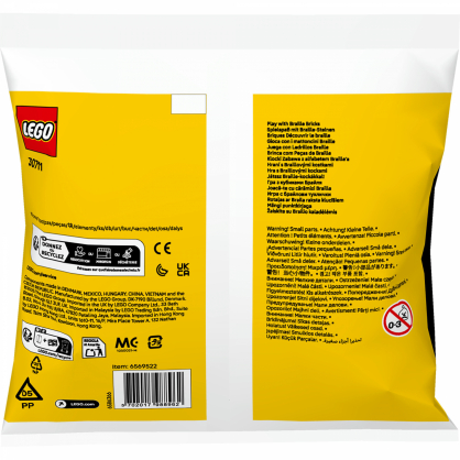 LEGO 30711 Braille Brick Fun, Construction Toy Polybag