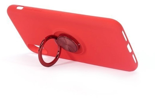 "Ring Slicone Case with Magnet iPhone 12 / 12 Pro" Red