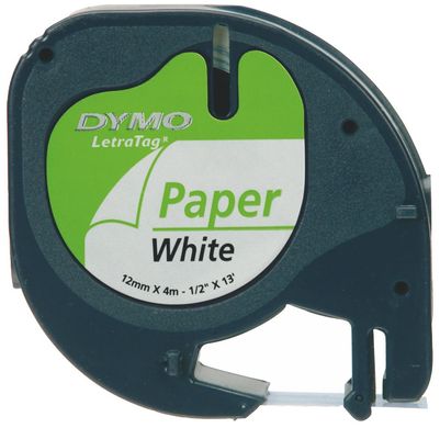 Label Tape LT S0721510 Black on White