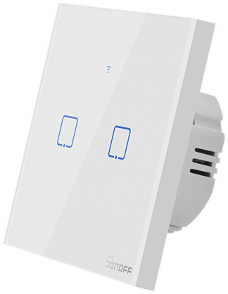 Smart Switch WiFi + RF 433 T1 EU TX (2-channel)