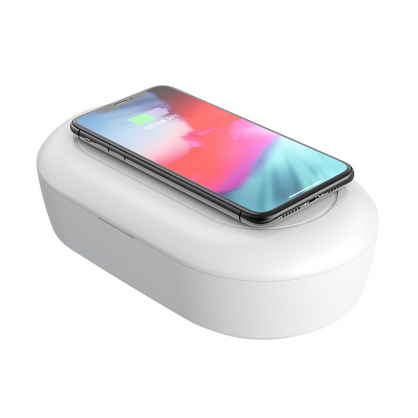 Wireless Charging Disinfection Box White
