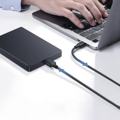 Micro USB-B 3.0 to USB-C 1m Black