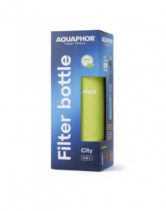 Water Filter Bottle City Green 350 ml.