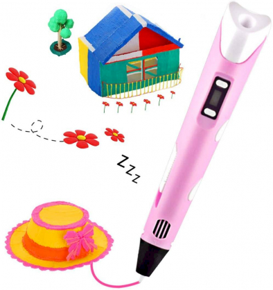 3D printing pen for creating figures from PLA / ABS Pink FUS3DPENPI