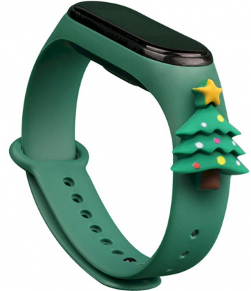 Xiaomi Mi Band 3/ 4 Light Green Xmas Christmas Tree