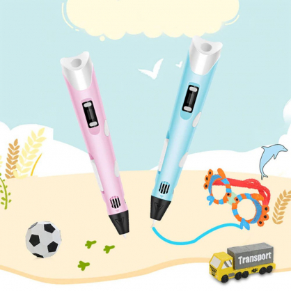 3D printing pen for creating figures from PLA / ABS Blue FUS3DPENBL