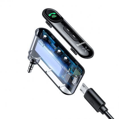 Qiyin AUX Car Bluetooth Receiver Black