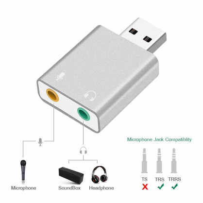 RO-SOUNDCARD7.1-SI Silver