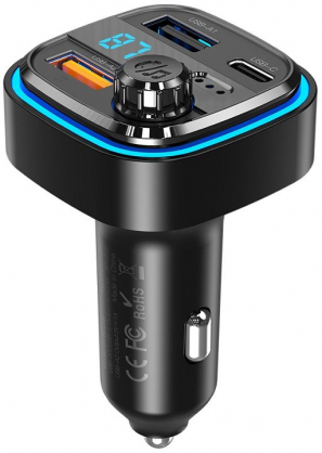 BCC08 Bluetooth MP3 Car Charger 3,1A Black