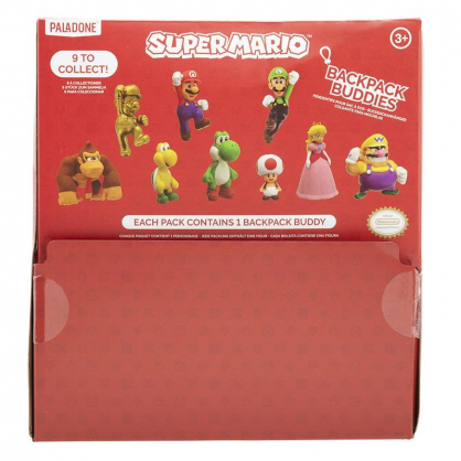 Super Mario Backpack Buddies CDU Of 24 pcs