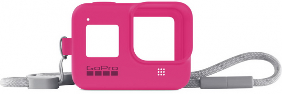 GoPro Sleeve + Lanyard AJSST-007 Pink for Hero8