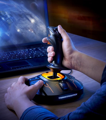 T.16000M Flight Control System Joystick For PC Black