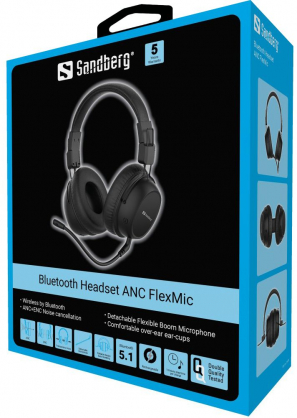 126-36 Bluetooth Headset ANC FlexMic Black