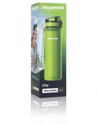 City Filter Bottle, 500 ml Green