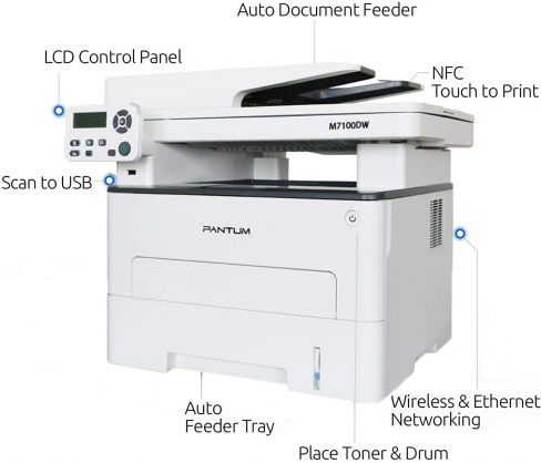 M7100DW White