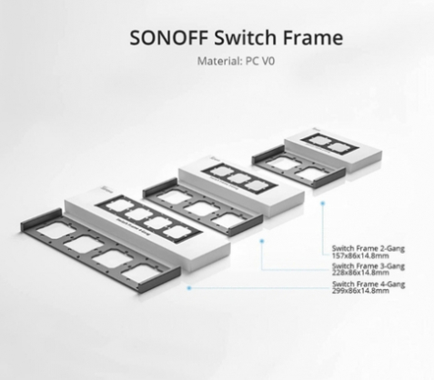Frame for 3 M5-80 smart wall switches black