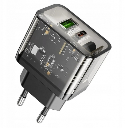N34 USB A/ C QC3.0 PD 3A 20W Black