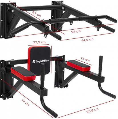 Wall-Mounted Pull-Up Bar & Parallel Bars Wallar