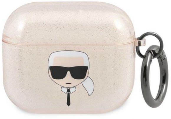 ®®KLAPUKHGD Karl®s Head Case for AirPods Pro" Gold Glitter