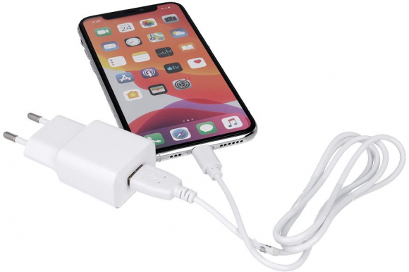 MXTC-01 1x USB 1A White + microUSB