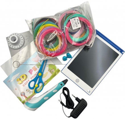 3D printing pen 7in1 5m x 20 Colors Blue RF-3DPEN-7IN1-BL