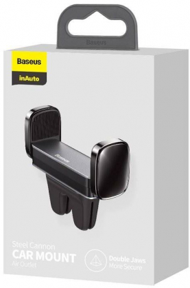 SUGP-01 Steel Cannon Air Outlet Car Mount Black