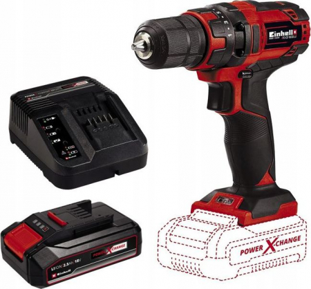 Einhell cordless drill TC-CD 18/ 35 Li, 18V (red/ black, Li-ion battery