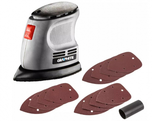 Orbital sander 105W Graphite Delta foot 140 x 140 x 97 mm